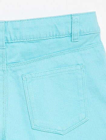 Shorts in twill con vita regolabile