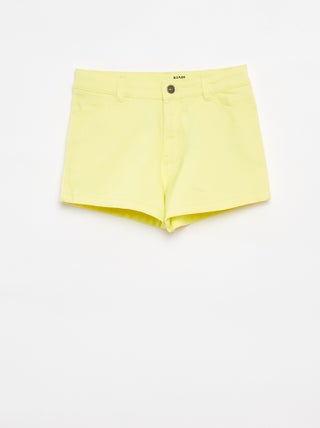Shorts in twill con vita regolabile