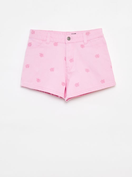 Shorts in twill con vita regolabile - Kiabi