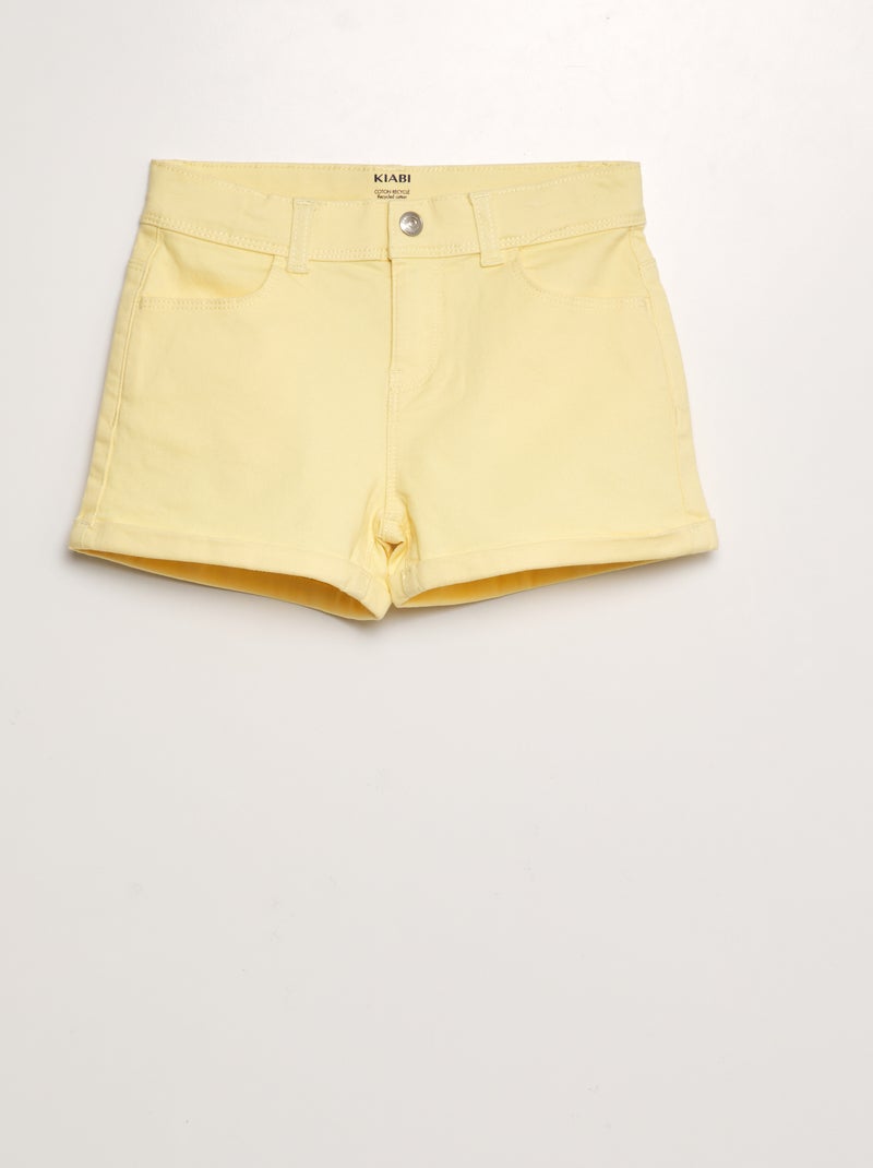 Shorts in twill GIALLO - Kiabi