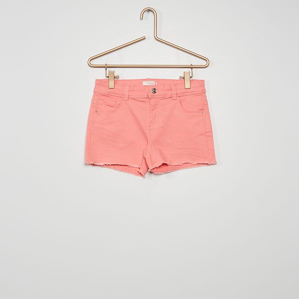 Shorts in twill Bambina 3-12 anni - ROSA - Kiabi - 7,00€