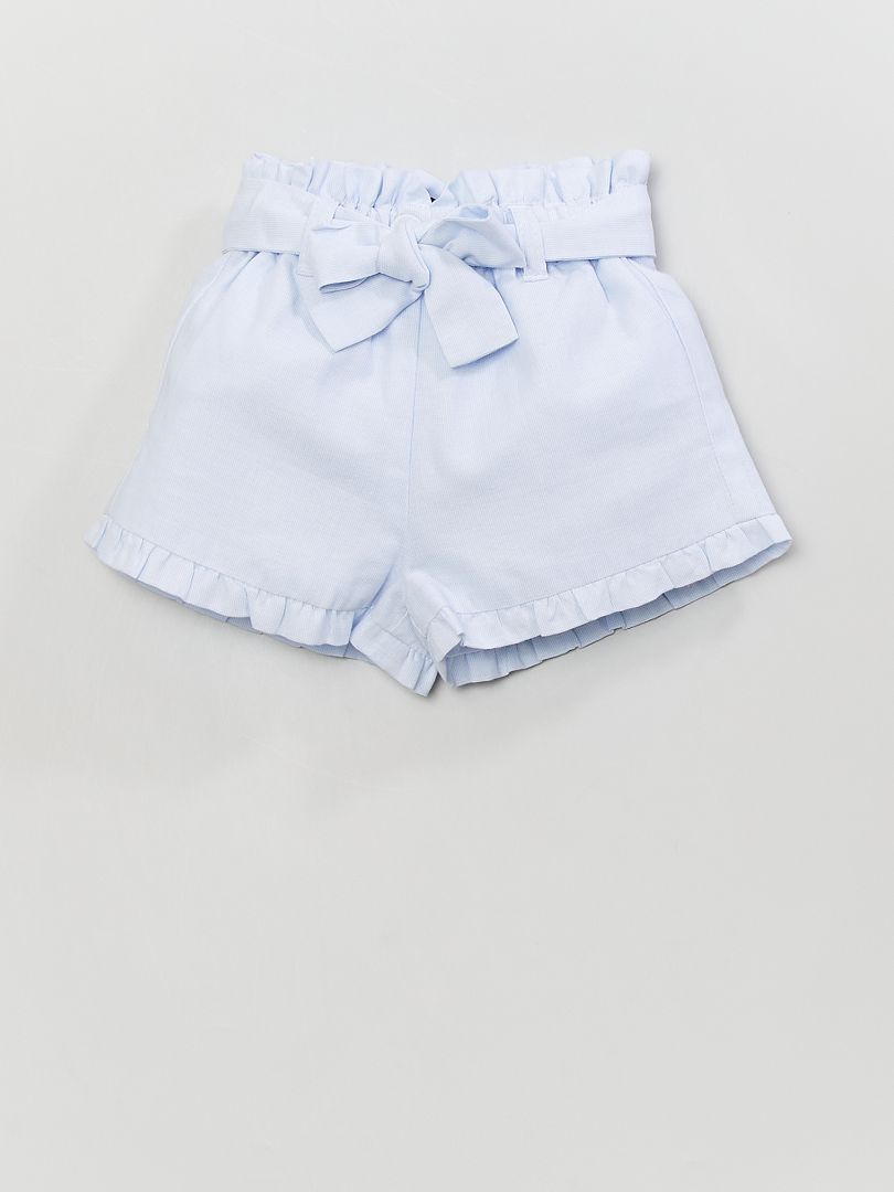 Shorts in voile di cotone BLU - Kiabi