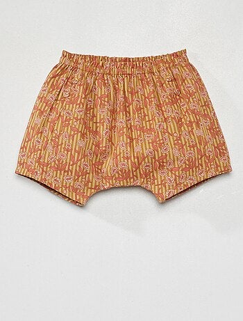 Shorts in voile di cotone con stampa - Kiabi