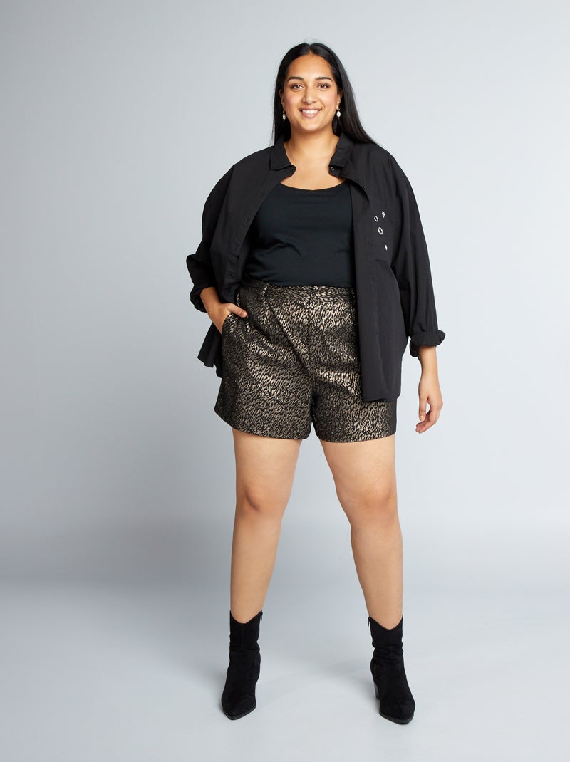 Shorts jacquard NERO - Kiabi