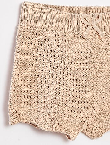 Shorts lavorati a maglia
