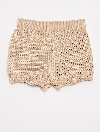 Shorts lavorati a maglia