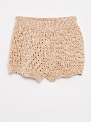 Shorts lavorati a maglia