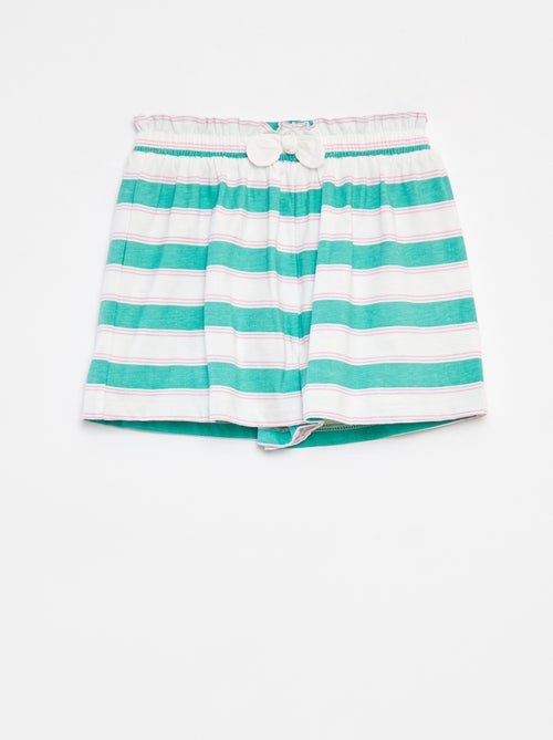 Shorts leggeri con motivo e fiocco fantasia - Kiabi