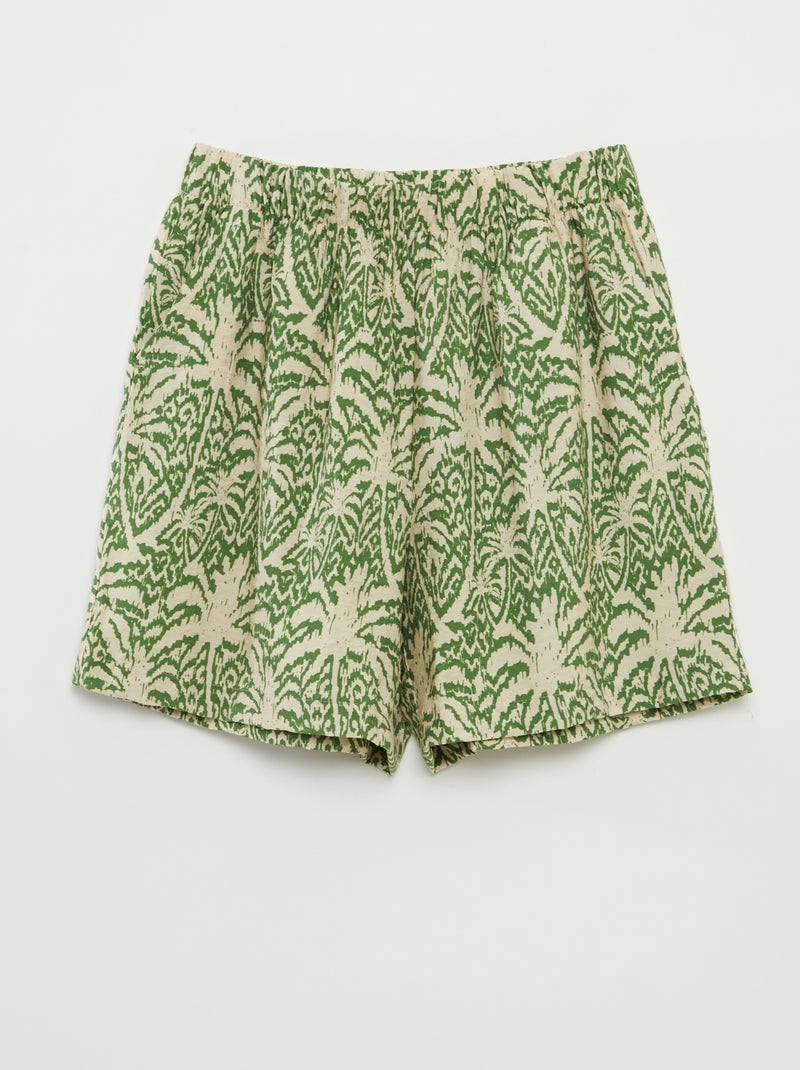 Shorts leggeri con stampa 'JDY' VERDE - Kiabi