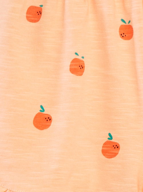 Shorts leggeri con volant e stampa - Kiabi