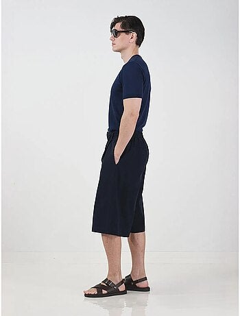 Shorts lunghi a gamba ampia stile chino con vita con coulisse giesto