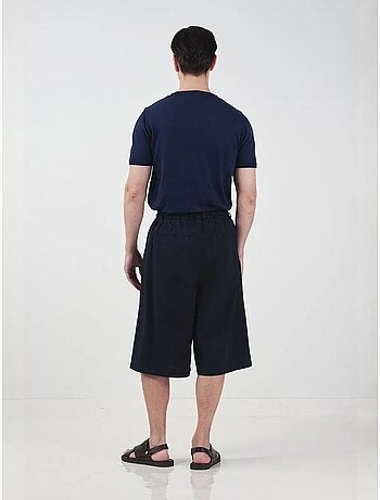 Shorts lunghi a gamba ampia stile chino con vita con coulisse giesto