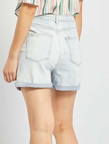 Donna Abbigliamento da Shorts da Shorts in denim e di jeans Pantaloncini di jeans stile bermuda taglio lungo medioMango in Denim di colore Blu 
