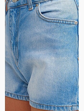 Shorts mom in denim di cotone a vita alta dilvin