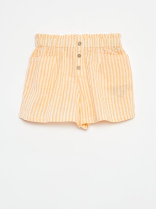 Shorts morbidi a righe
