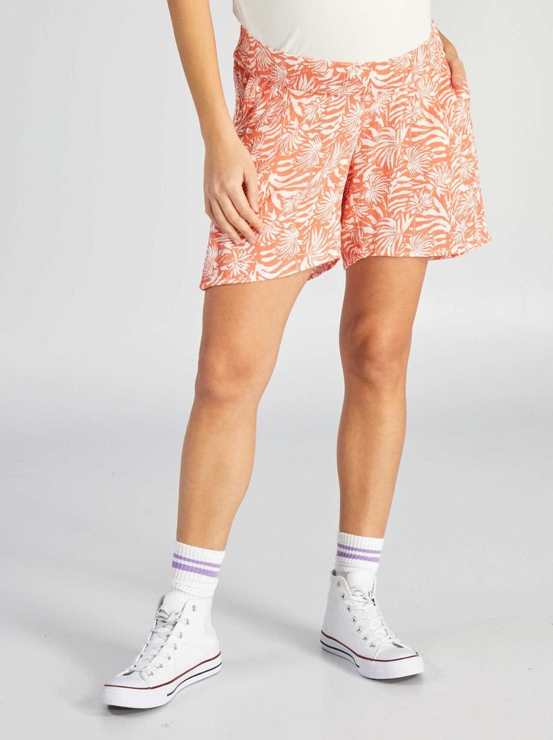 Shorts morbidi premaman ARANCIONE - Kiabi
