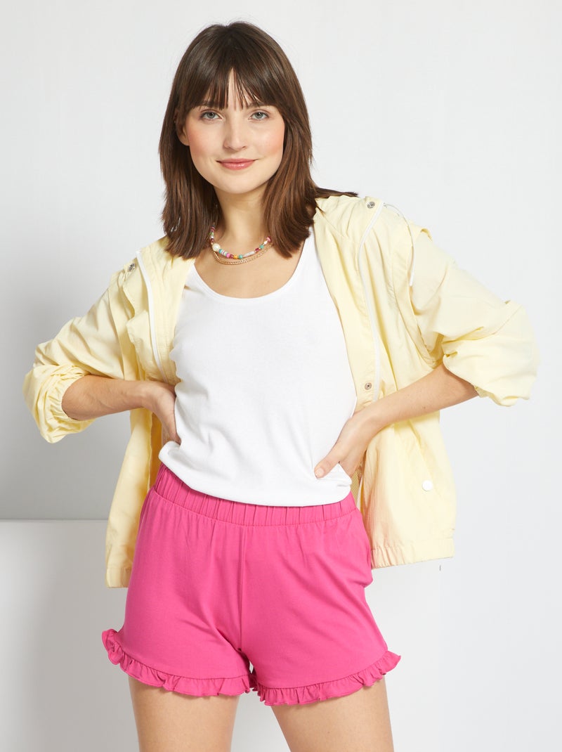 Shorts morbidi rosa scuro - Kiabi