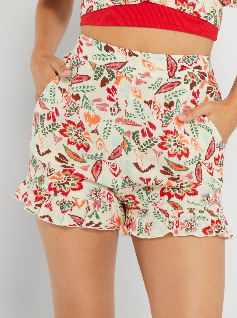 Shorts morbidi stampati BIANCO - Kiabi
