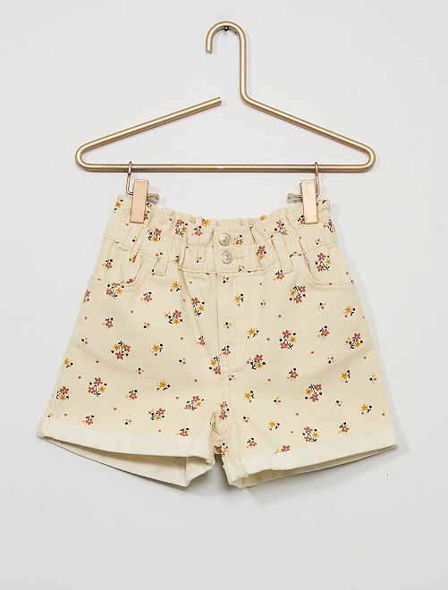 Shorts 'paper bag' - BEIGE - Kiabi - 15.00€
