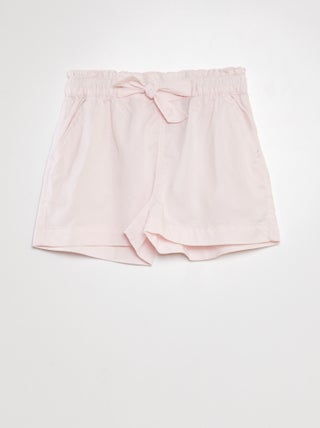 Shorts paperbag con cintura