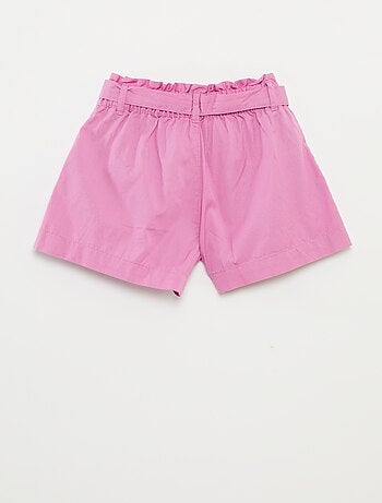 Shorts paperbag con cintura