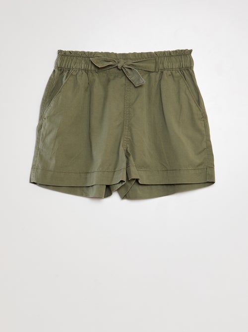 Shorts paperbag con cintura - Kiabi