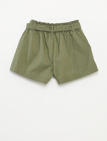 Shorts paperbag con cintura