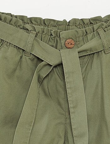 Shorts paperbag con cintura