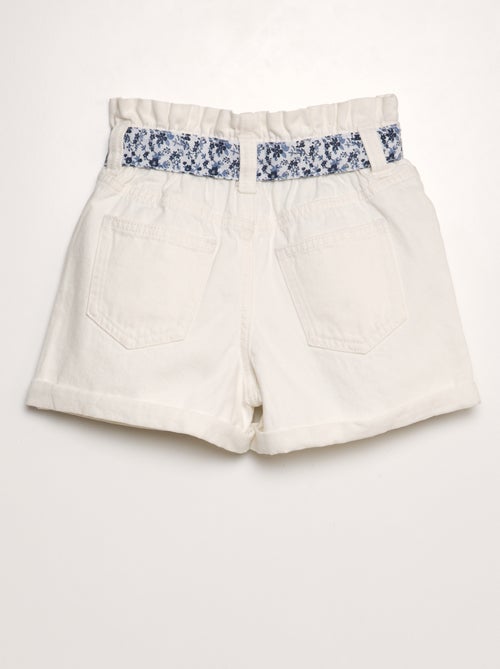 Shorts paperbag in jeans - Kiabi