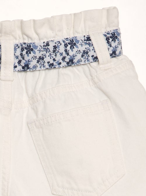 Shorts paperbag in jeans - Kiabi
