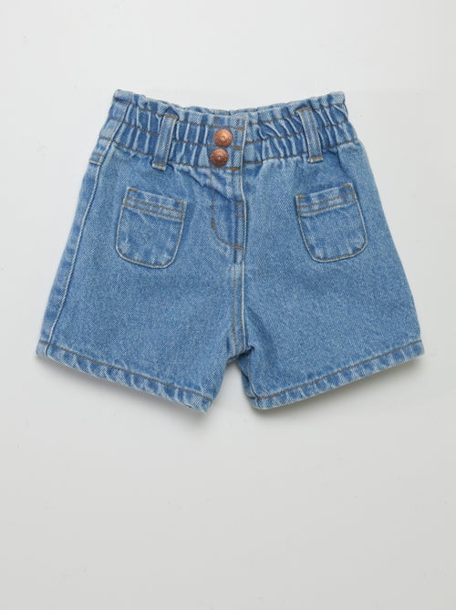 Shorts paperbag in jeans - Kiabi