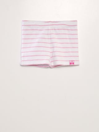 Shorts pesante a righe