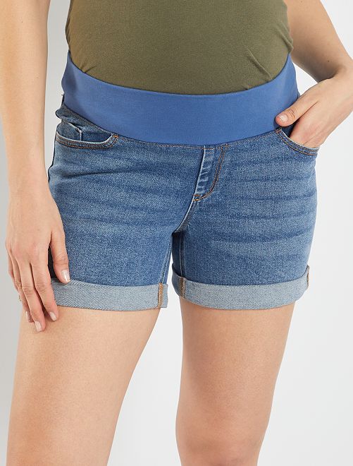 Shorts premaman in denim - BLU - Kiabi - 19.00€