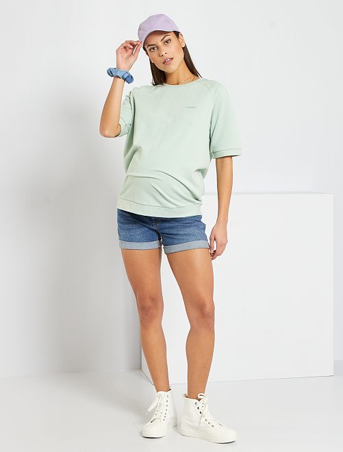 Shorts premaman in denim - BLU - Kiabi - 19.00€