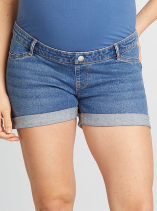 Shorts premaman in jeans