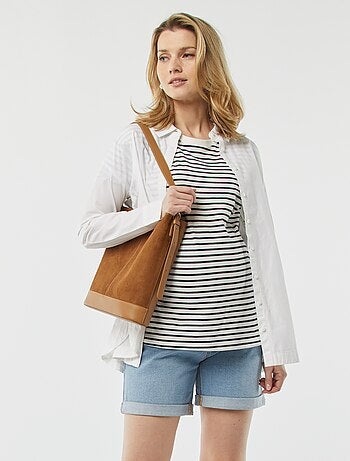 Shorts premaman in jeans