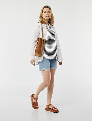 Shorts premaman in jeans