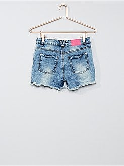 Shorts ricamati effetto delavé - Kiabi