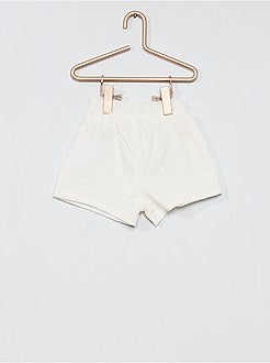 Shorts ricamo a punto inglese - Kiabi