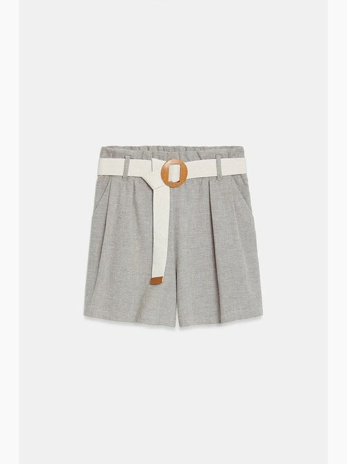 Shorts sartoriali a gamba ampia a vita alta dilvin - Kiabi Shorts sartoriali a gamba ampia a vita alta dilvin - Kiabi