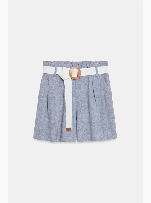 Shorts sartoriali a gamba ampia a vita alta dilvin - Kiabi Shorts sartoriali a gamba ampia a vita alta dilvin - Kiabi