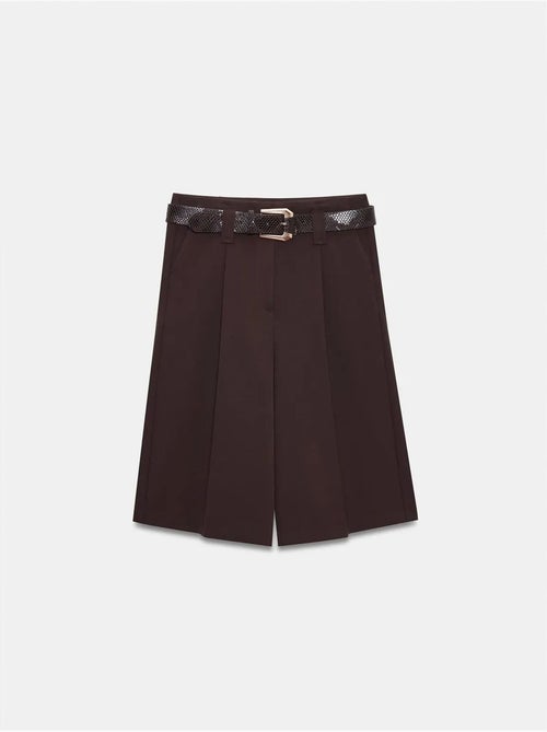 Shorts sartoriali a gamba ampia con cintura e vita alta dilvin - Kiabi