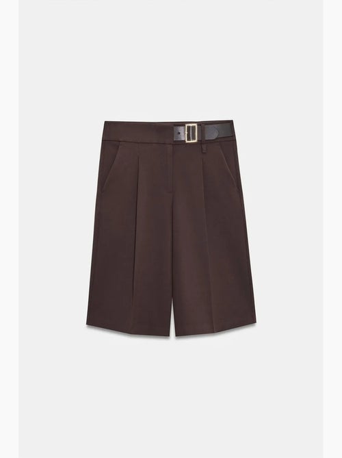 Shorts sartoriali a vita alta a gamba ampia con cintura dilvin - Kiabi Shorts sartoriali a vita alta a gamba ampia con cintura dilvin - Kiabi