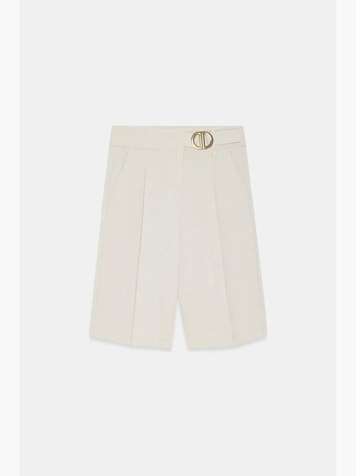 Shorts sartoriali a vita alta a gamba ampia dilvin - Kiabi