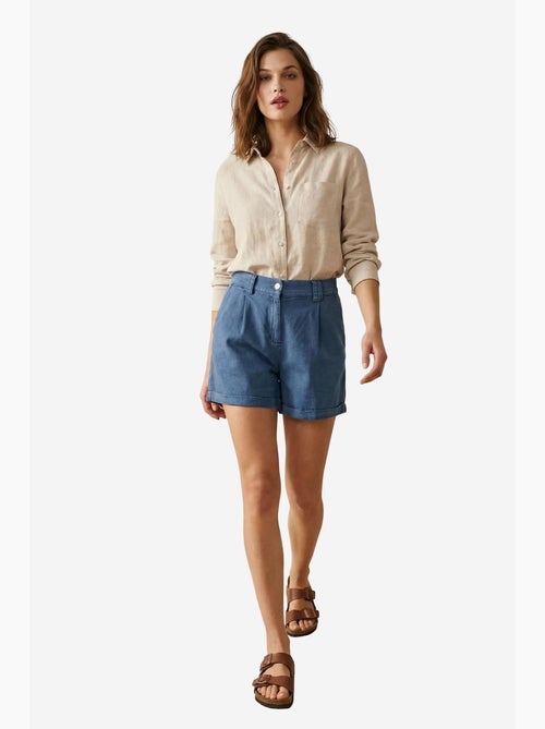 Shorts sartoriali a vita alta a gamba ampia my fashion - Kiabi Shorts sartoriali a vita alta a gamba ampia my fashion - Kiabi