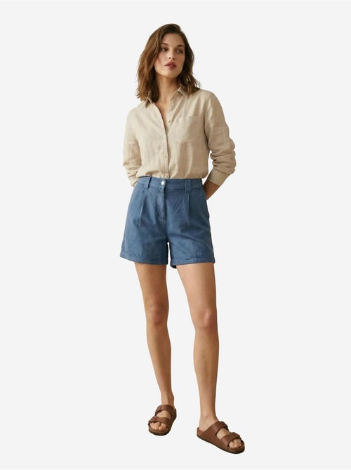 Shorts sartoriali a vita alta a gamba ampia my fashion - Kiabi Shorts sartoriali a vita alta a gamba ampia my fashion - Kiabi