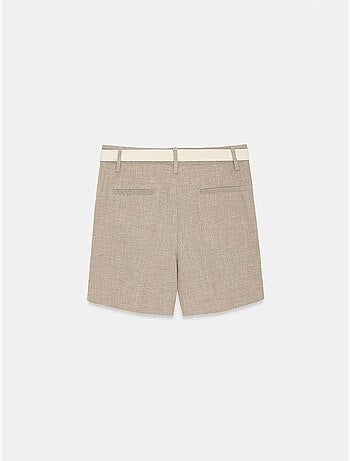Shorts sartoriali a vita alta con cintura dilvin