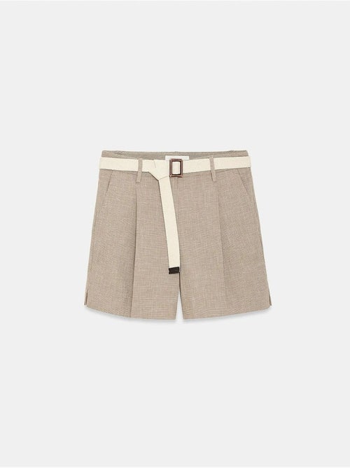 Shorts sartoriali a vita alta con cintura dilvin - Kiabi
