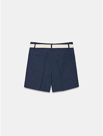 Shorts sartoriali a vita alta con cintura dilvin