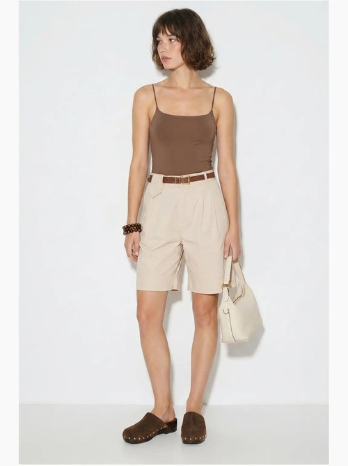Shorts sartoriali a vita alta con cintura lucci - Kiabi